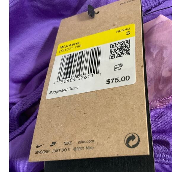 Nike Dri Fit Repel Shorts Womens Small Mid-Rise Brief Lined Running Purple NWT - Picture 13 of 15